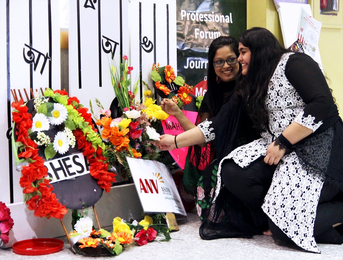 Floral tribute to Bangladesh's language martyrs