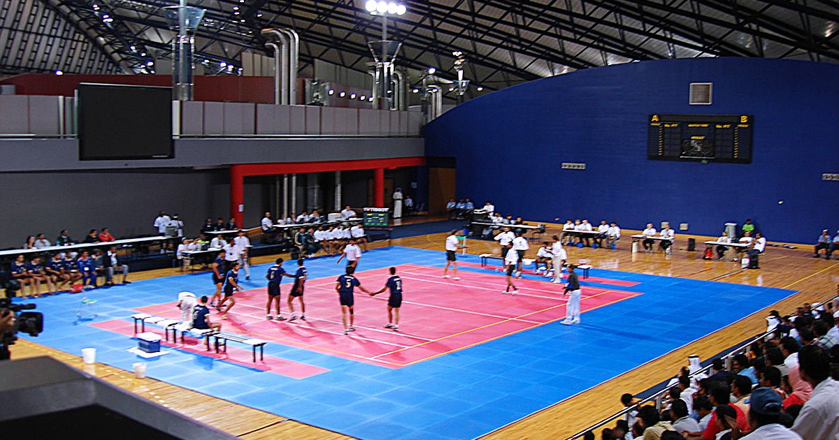 A Kabaddi match at the Asian Games 2006.